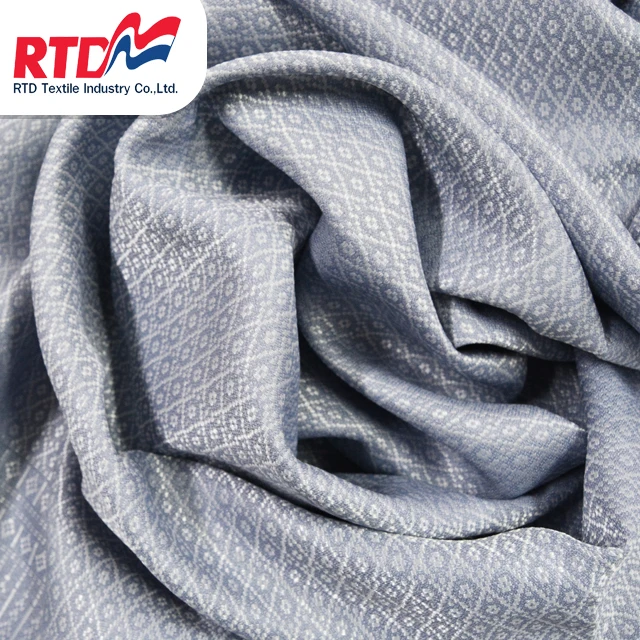 RTD Traditional Woven Thai Fabric Marble Weave 100% Polyester For Thai Dress - Gray RD 1344