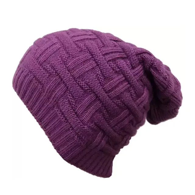 2024 New Model Unisex Winter Wool Knitted Beanie Hat Soft Warm High Quality Knit Plain Beanies