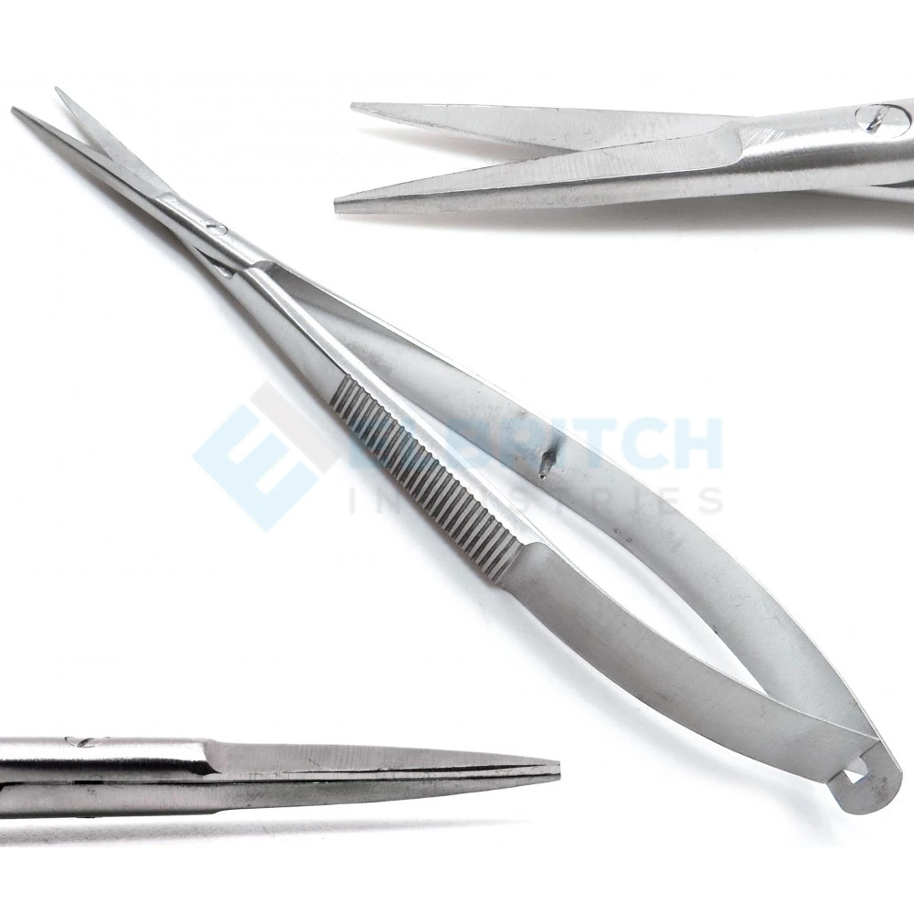 Премиум офтальмологические хирургические микро изогнутые ножницы острый 4 5 Castroviejo инструменты из нержавеющей стали пластиковый Ретрактор
