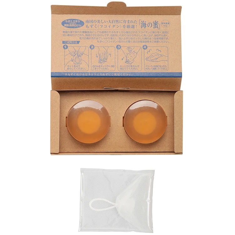 [Mozuku soap, sea honey (2) with one foaming net] seaweed mozuku
