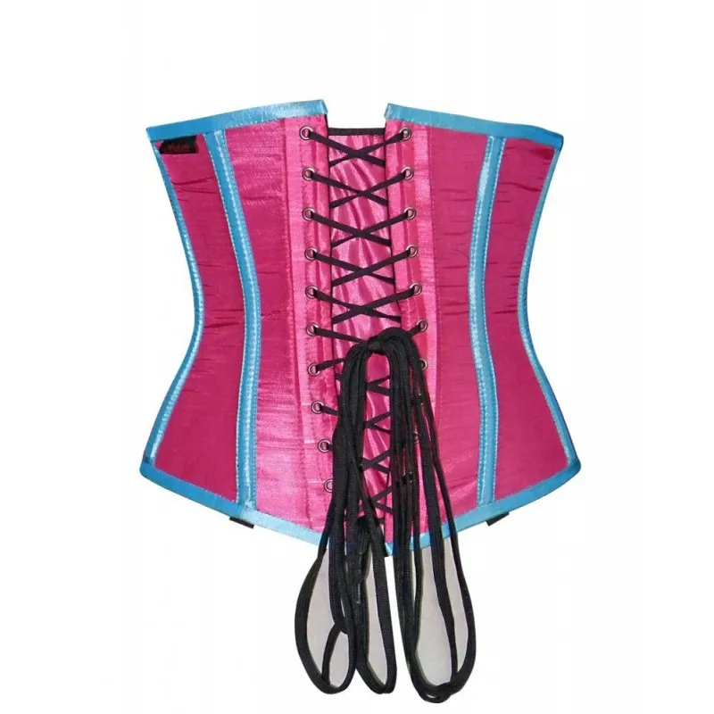 Ultimate Lavish Red Satin Fully Steel Boned Under Bust And Extreme Curvy With Side Bows Corset Bustier Top For Party Wear