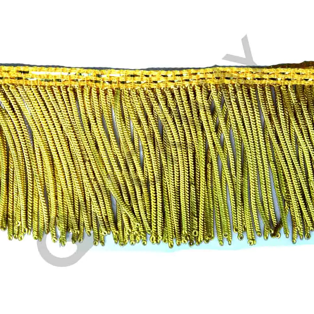 Wholesale Customized All Design And Color Bullion wire dark gold fringe Sale In Pakistan 2024