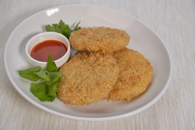 Popular Product Frozen Food Raw Breaded Shrimp Burger Ebi Katsu White Vannamei Shrimp ready to cook for Retail and Food Services