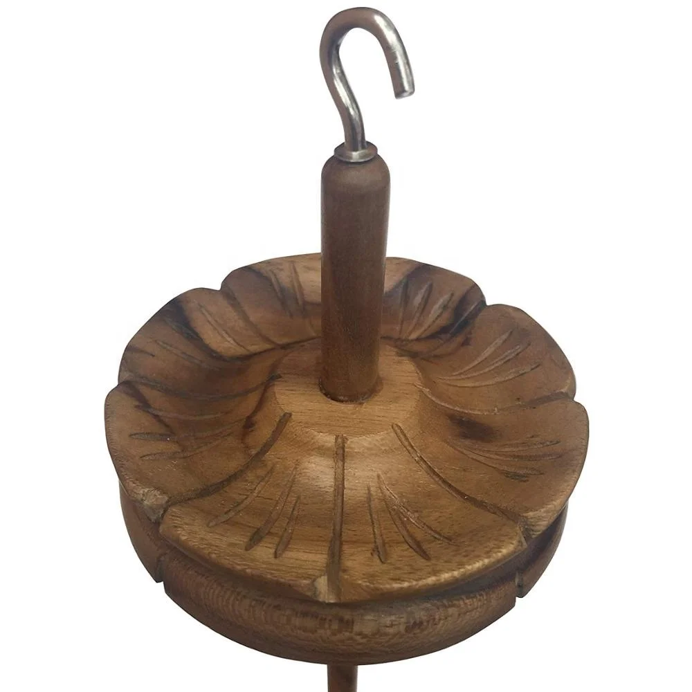 Wooden Whorl Drop Spindle for Spinning