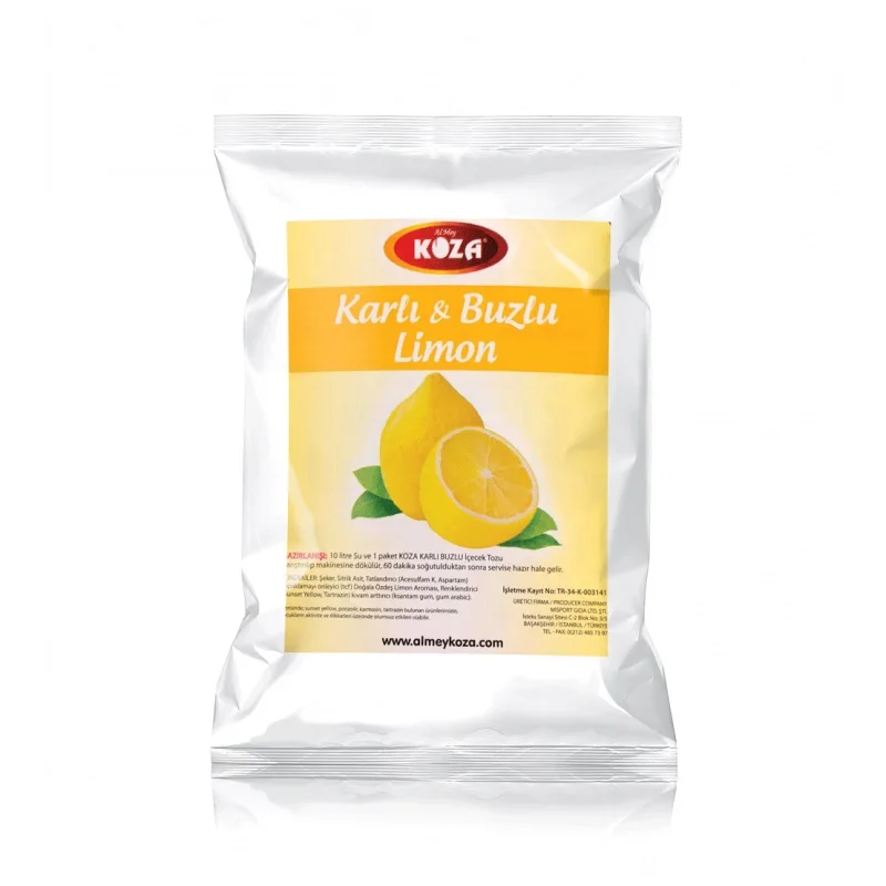 
Lemon Flavoured Ice Slush Powder Mix 