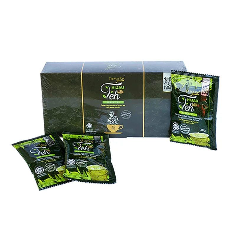 Halal Drinks - Premium Dates with Green Tea - Tamar Teh Hijau Latte Box