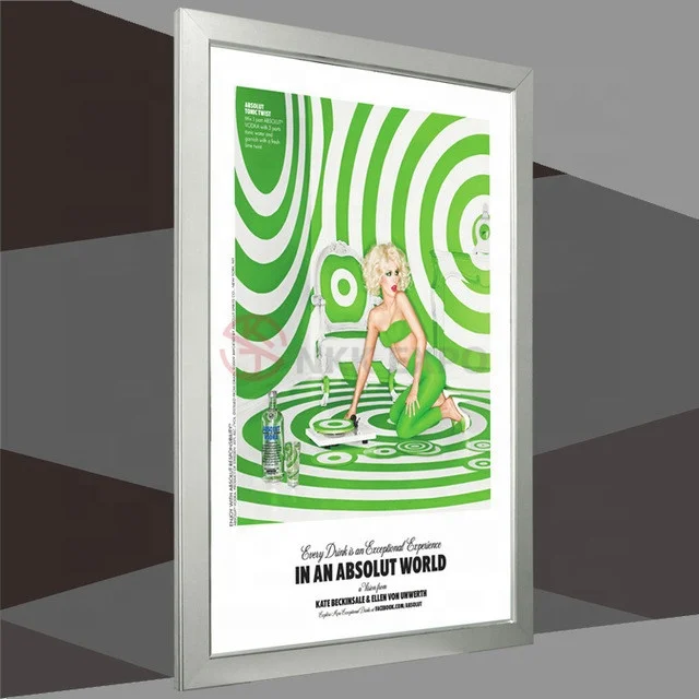 LED advertising display lightbox slim backlit fabric light box Exhibition booth supplier