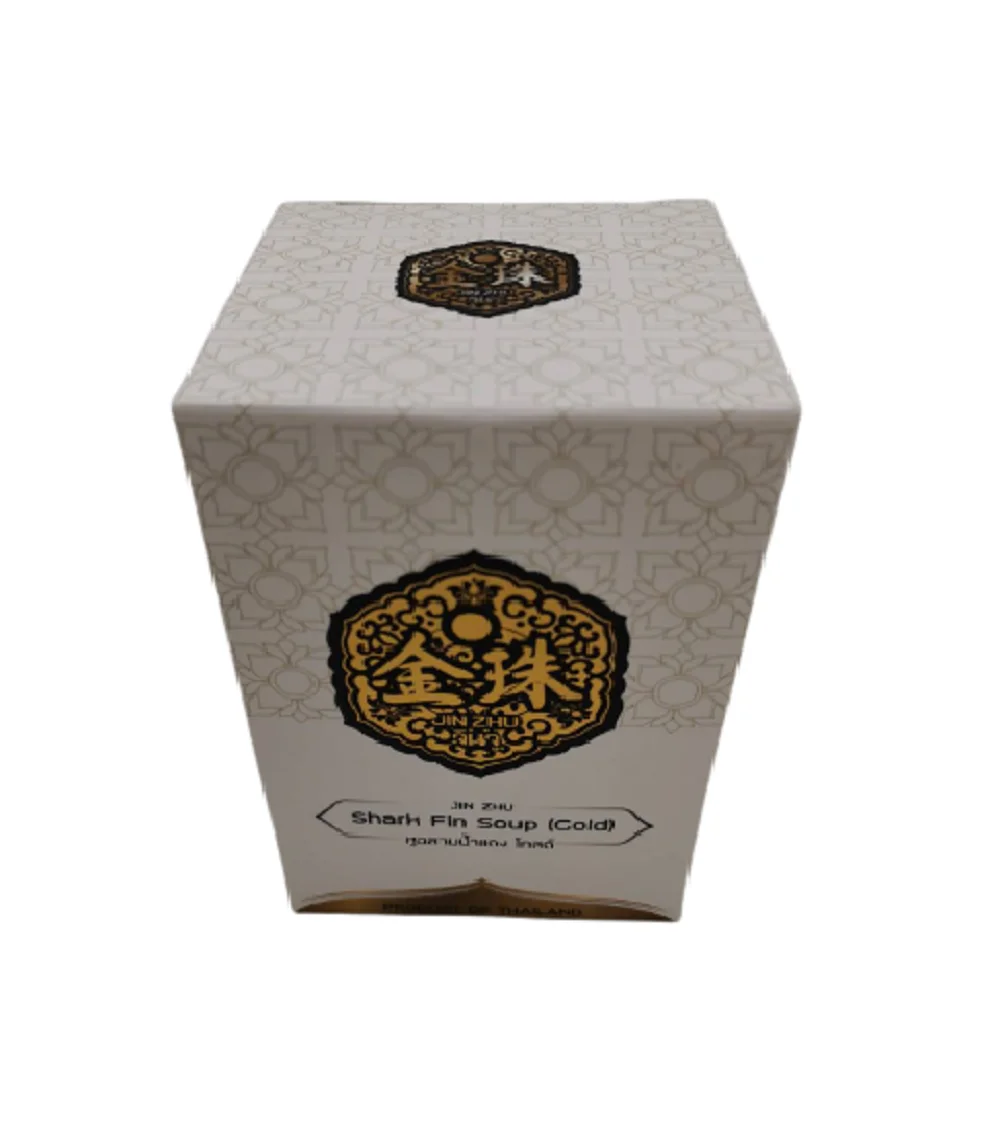 The Best Premium Quality of Gold Shark Fin Soup Halal Canned Seafood from Thailand
