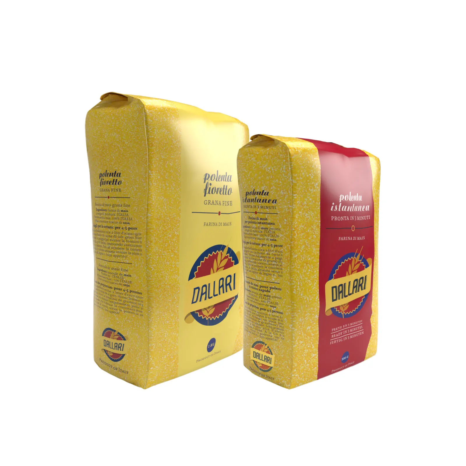 TOP QUALITY ITALIAN MAIZE FLOURS FOR POLENTA GLUTEN FREE: SPECIAL RETAIL FLOUR BUNDLE
