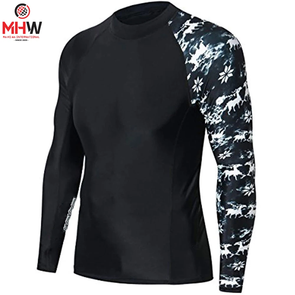 Men 3D Rash Guard Compression Shirt Quick Drying Fitness Clothing MMA Fashion Rash Guard