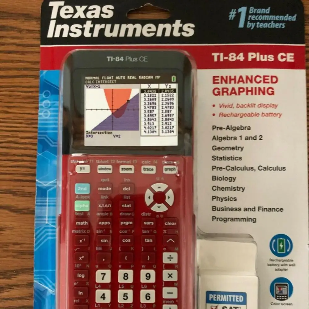 Лучшее предложение Бесплатная доставка Новый Техас инструменты TI-84 плюс CE Серебряная версия цветной графический калькулятор