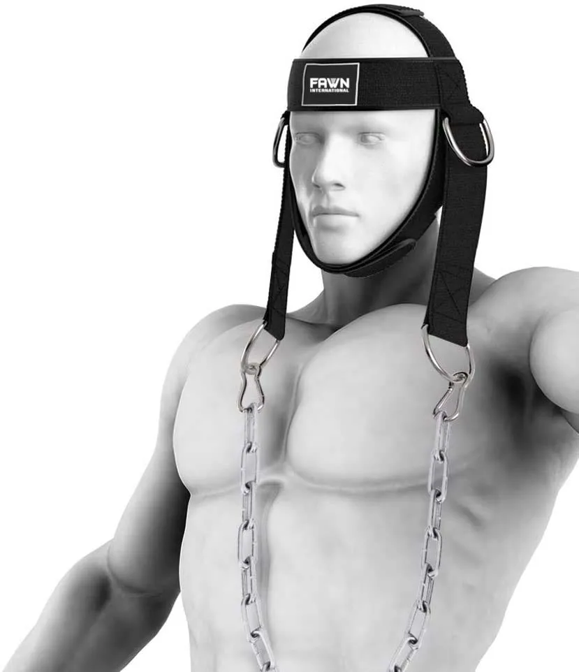 Neck Harness Neck Exerciser Builder Support for Strength & Resistance Training Weight Lifting Head Harness for Strong Neck.
