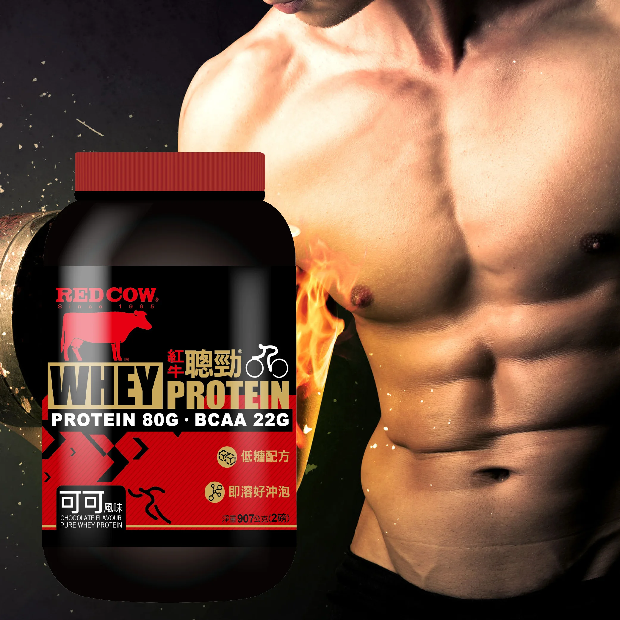 Заводская поставка Лучшая цена сывороточный протеиновый порошок шоколад со вкусом 2lb