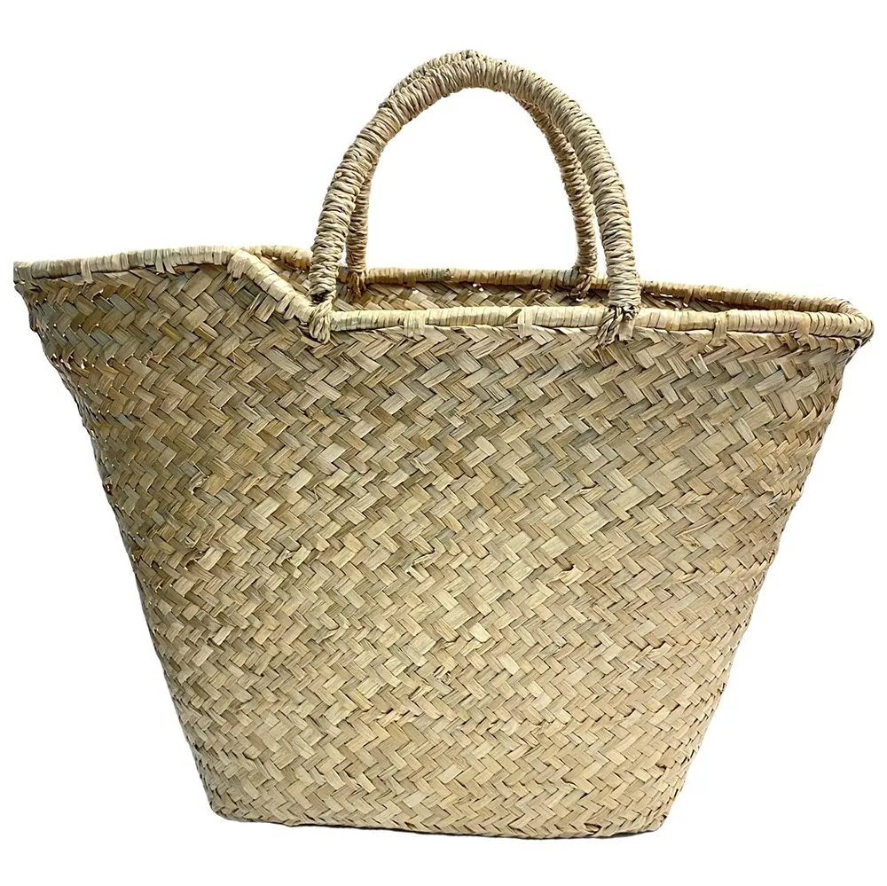 Плетеная соломенная сумка модная летняя пляжная из натуральных морских водорослей женская вьетнамская ручная