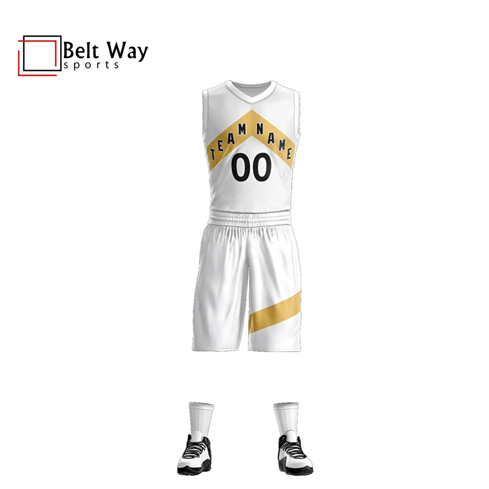 Wholesale Custom Men's Basketball Jerseys Sublimation Printed Reversible Athletic Team Uniform Sets OEM Service Model BW-159
