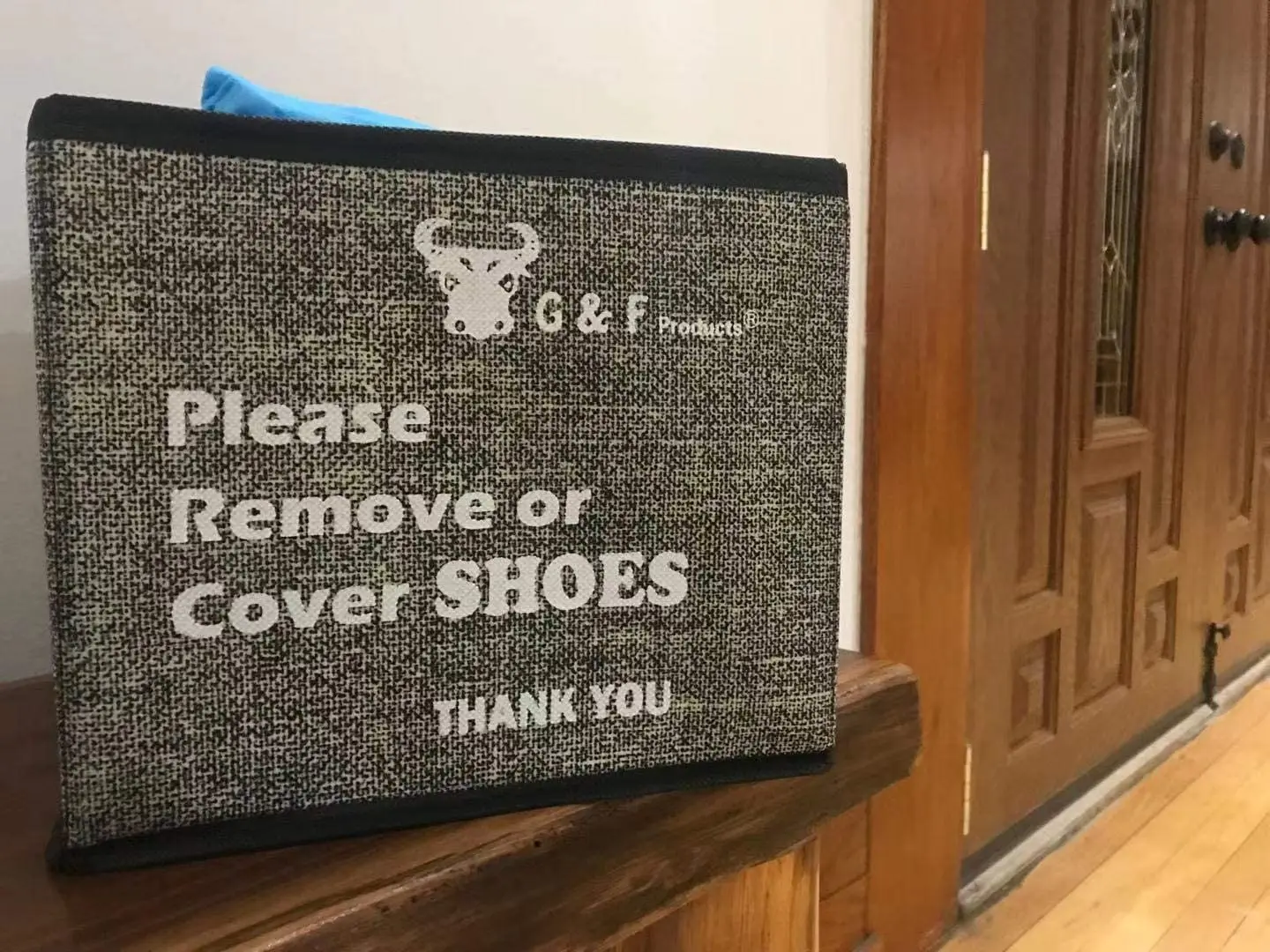 G & F Products 13039  Shoe Covers Box, Foldable Collapsible Shoe Covers Holder Bootie Box holds up to 100 Disposable Shoe Covers