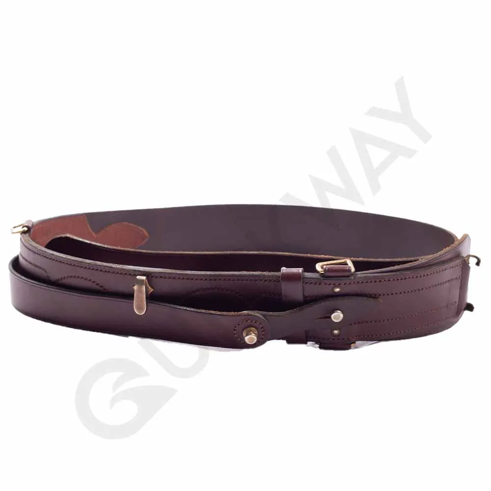 Sam Brown Cross Belt Genuine Leather Ceremonial Duty Belt Custom Best Simple Design Sa Belt
