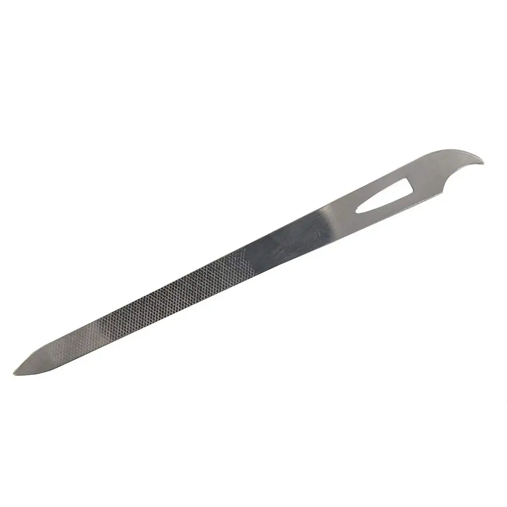 Customized High Quality Emery Board Half Moon Zebra Nail File OEM Silkscreen Logo Promotion Balance Double Printing Accept YFN