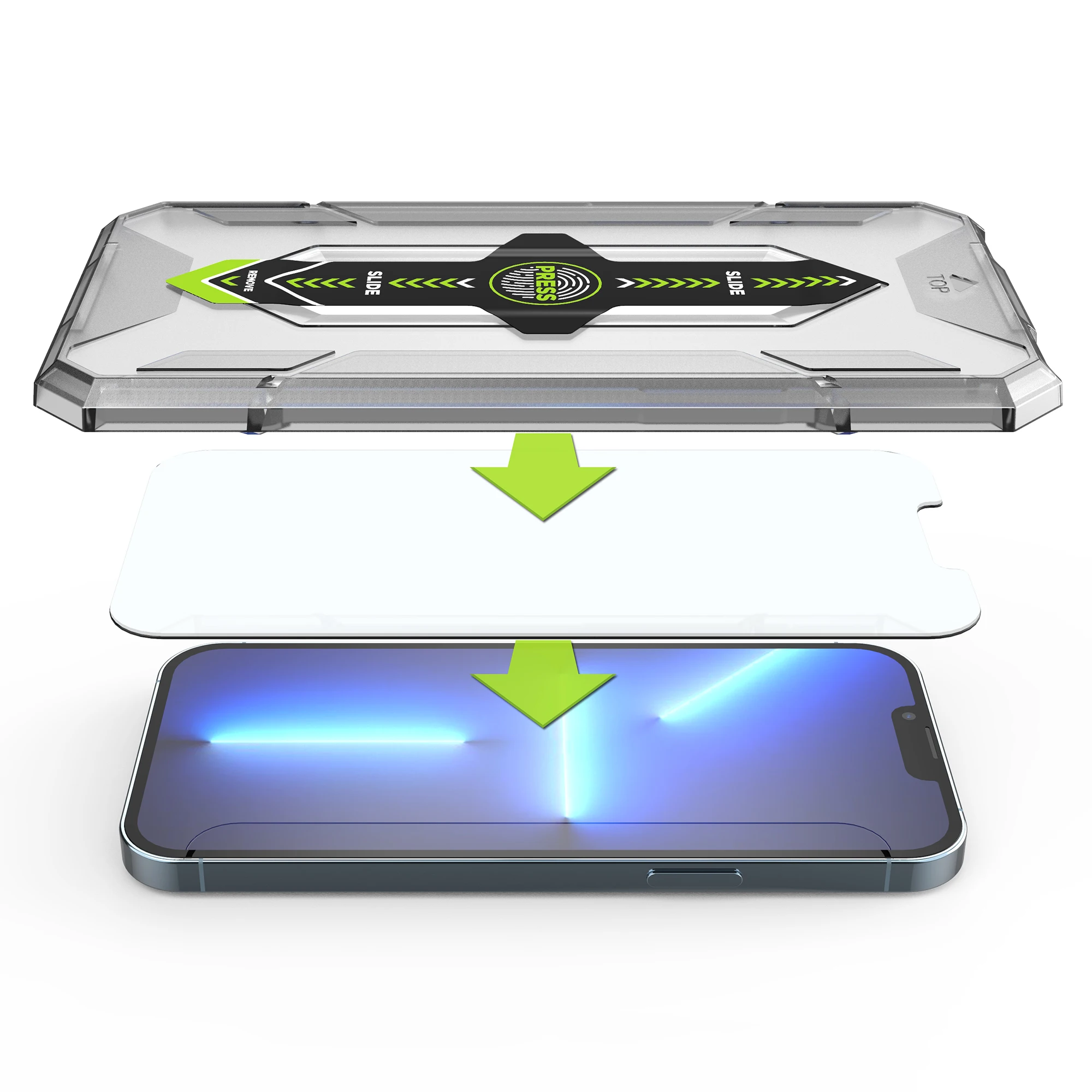 for iPhone 13 12 11 Pro Mini Tempered Glass Screen Protector for iphone 13 pro max glass screen protector with Easy Applicator