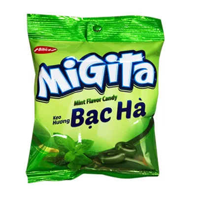 Mint Flavour Migita Hard Candy 140g/bag Made in Viet Nam With High Quality