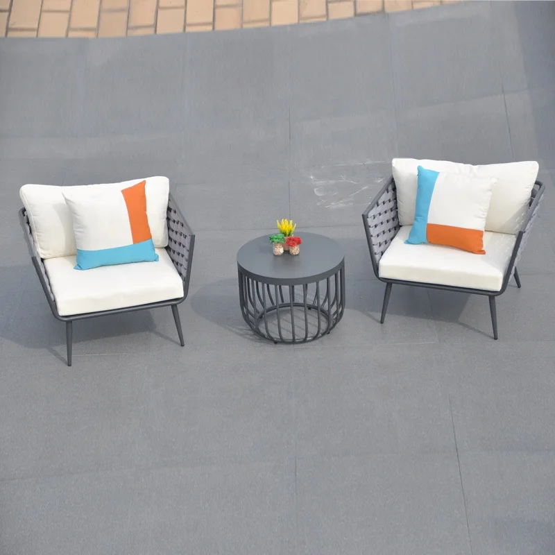  Luxury Patio Garden Table and Sofa Chairs Set Outdoor
