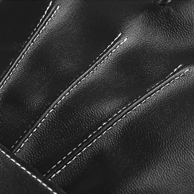 Man Women PU Antiskid Glove Waterproof Warm Winter Cycling Driving Mittens Motorcycle Touch Screen Leather Gloves