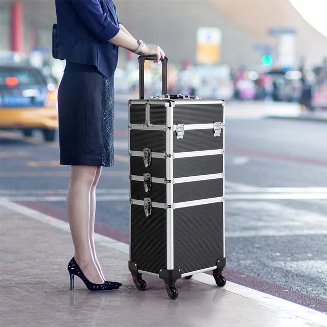 
Professional Nail Polish Organizer Large Makeup Train Case 