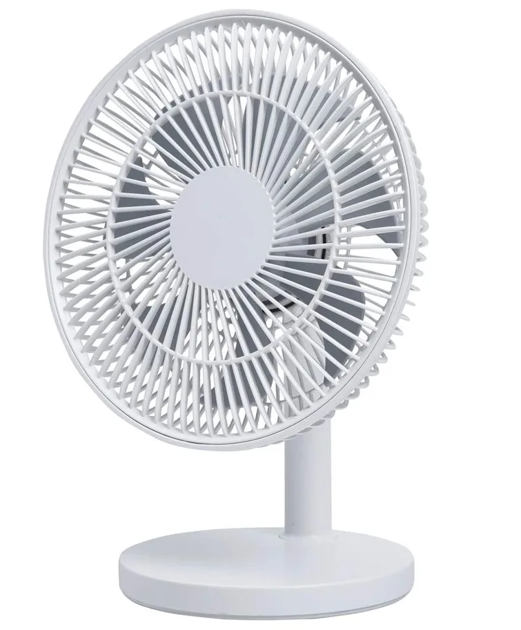 Desk Fan USB 8 Inch Portable Rechargeable Table Fan with 4 Speeds Ultra Quiet Mini Personal Bed Fans 1800mAh Battery Powered for