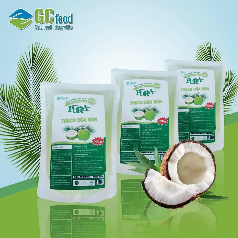 (GCFOOD) NATA DE COCO/кокосовое желе по лучшей цене оптовая продажа сделано в Вьетнаме 100% натуральное