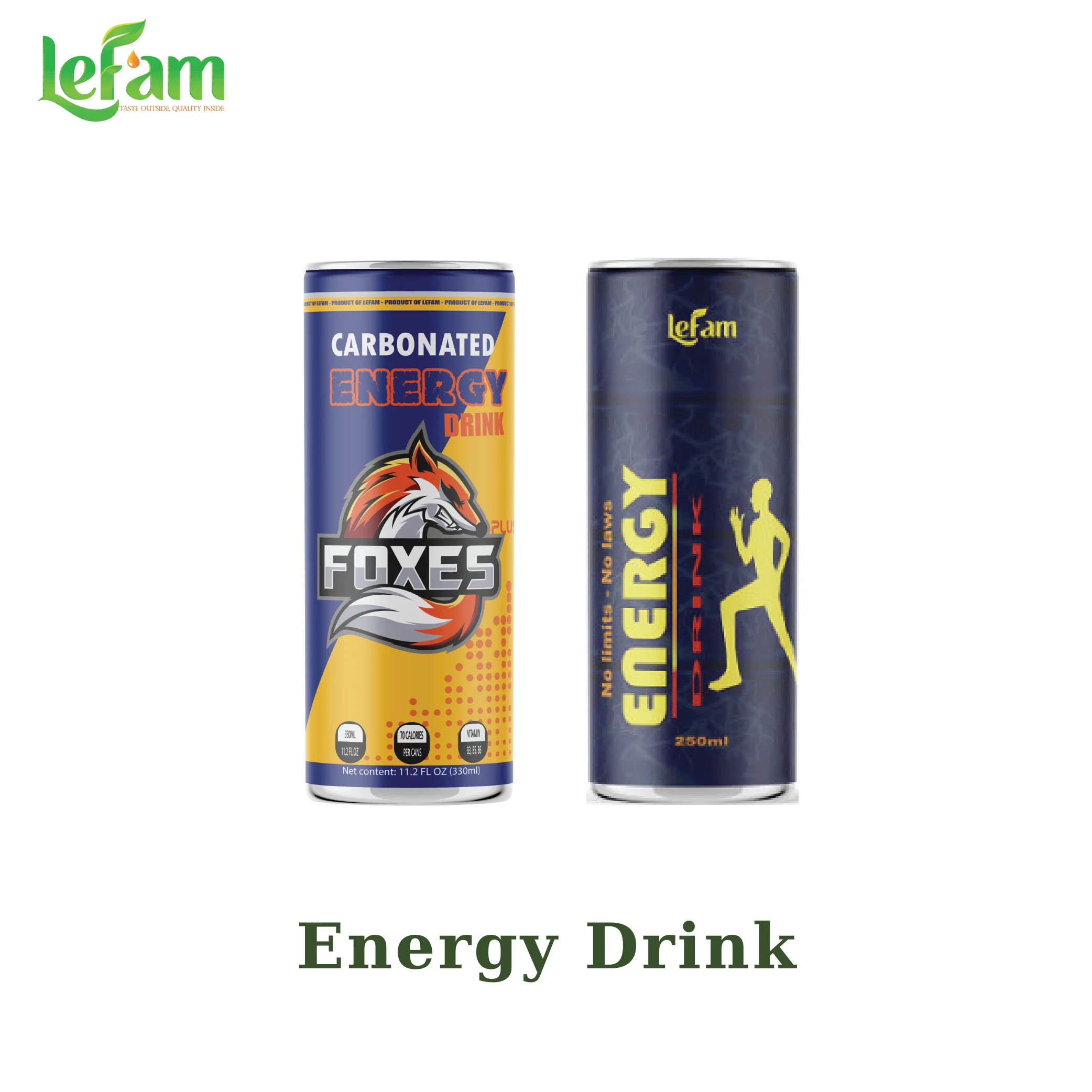 OEM drink custom label - NEW Product 2021 - Energy Soft drink with Original Taste from Vietnam 330ml