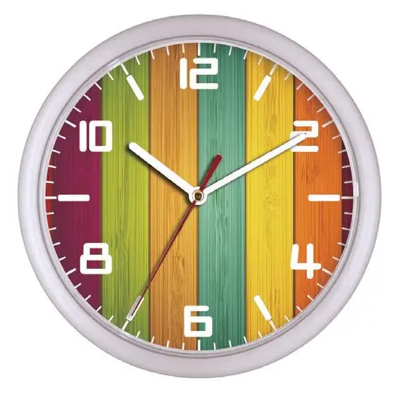 Hot Selling High Quality Simple Quartz Digital Hotsale Home Diy Custom Plastic Wall Clocks For Decoration