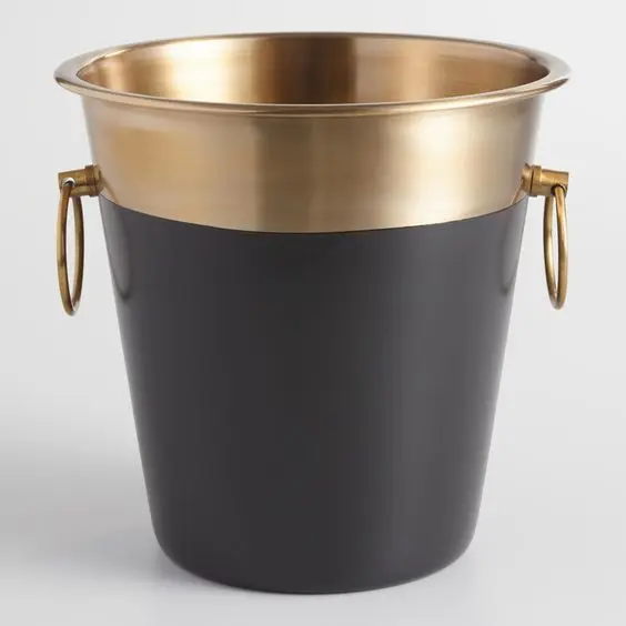 Copper Hammer Colored Ice Bucket for Party Restaurant Bars And Wedding Night Party And Indoor Decor Wine Cooler