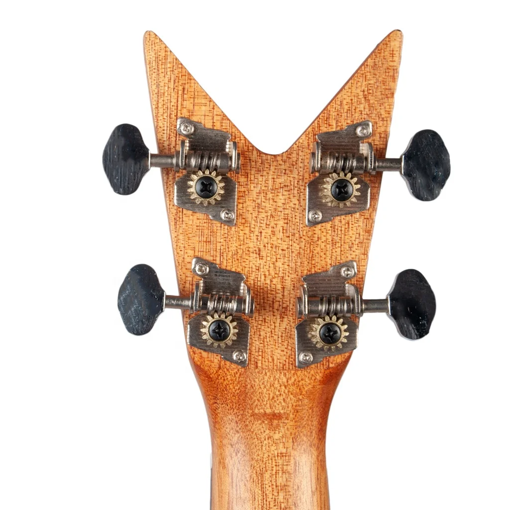 NAOMI Unfinished Electro Acoustic Flying V type 26 Inch Tenor Ukulele UKFLYV Passive Pickup