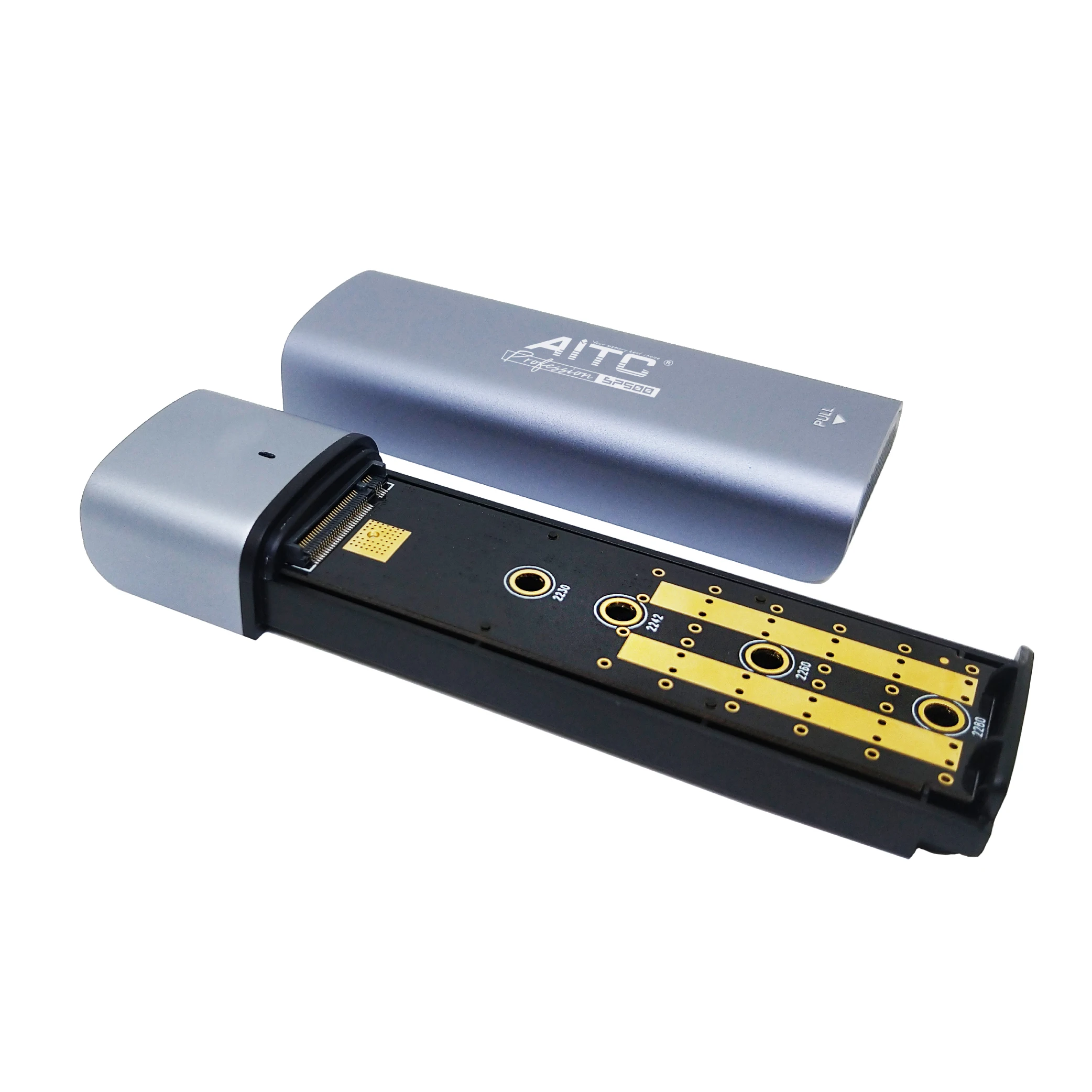 USB Type-C концентратор SSD M.2 NVMe PCIe корпус со встроенным кабелем для