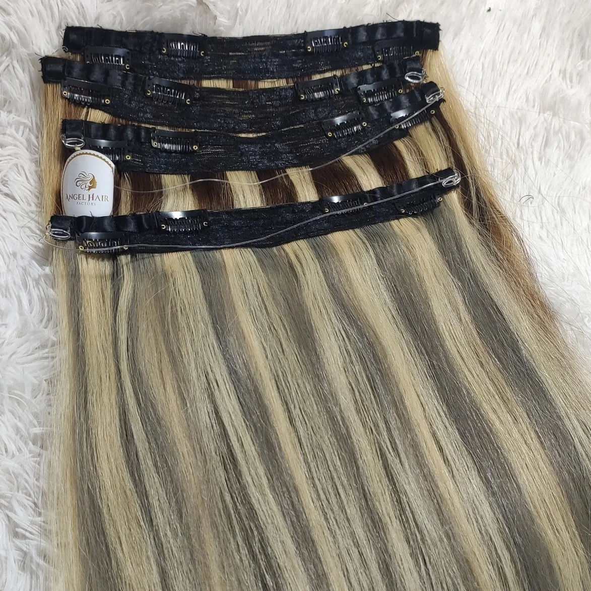 Clip Hair Extension 100% Human Natural Hair Halo Clip in