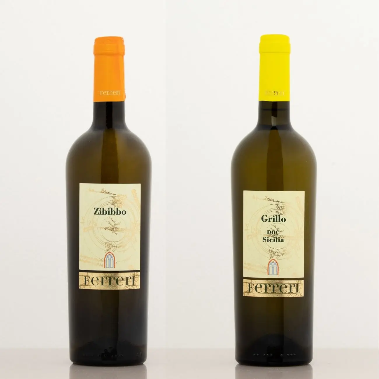 Ароматное итальянское высококачественное белое вино FERRERI для ресторанов, гриль винограда и зибибо