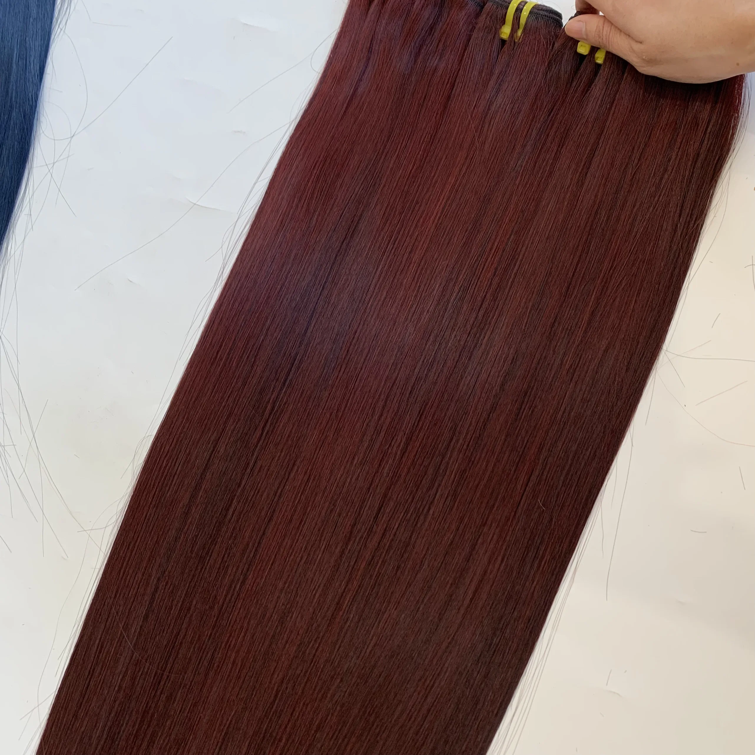 Супер двойные человеческие волосы прямые коричневого цвета 28 дюймов no tang nit лучшее качество 100% натуральные от Livihair Vietnam