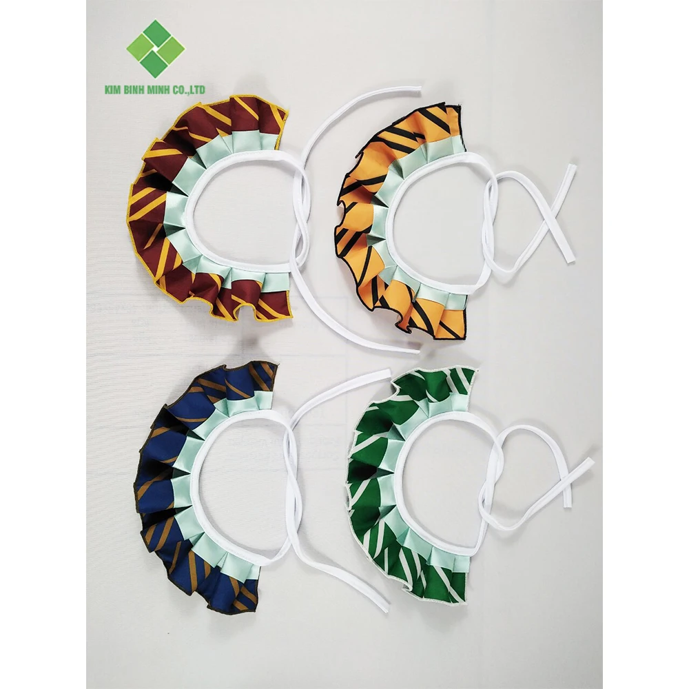 Customizable Cat Accessories Comfy Cloth Printed Necktie Necklace Cute Cat Collar