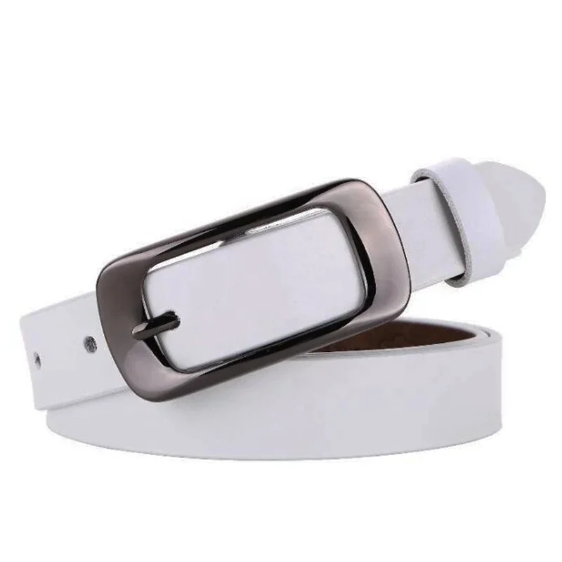 Classical line belt with dark color 35mm men leather belt