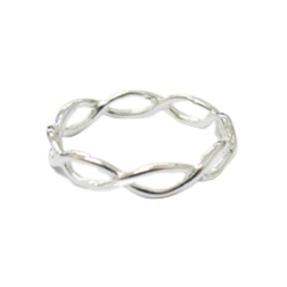STR108	Sterling silver 925 Stack Ring From Thailand