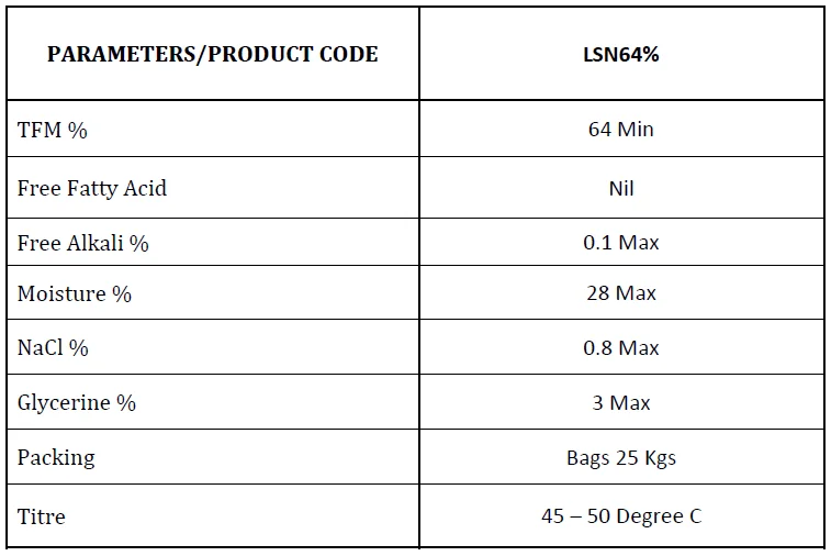 Лучшее качество конкурентоспособная Малазийская цена 64% TFM лапша для стирки пальмового масла доступная