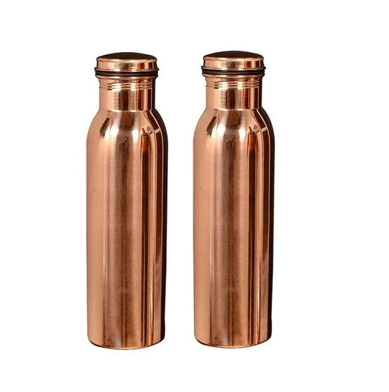 Juice Drinking Amazing Design Copper antique Plain Water battle for Health Benefits Drinks Container YOGA Copper Bottle