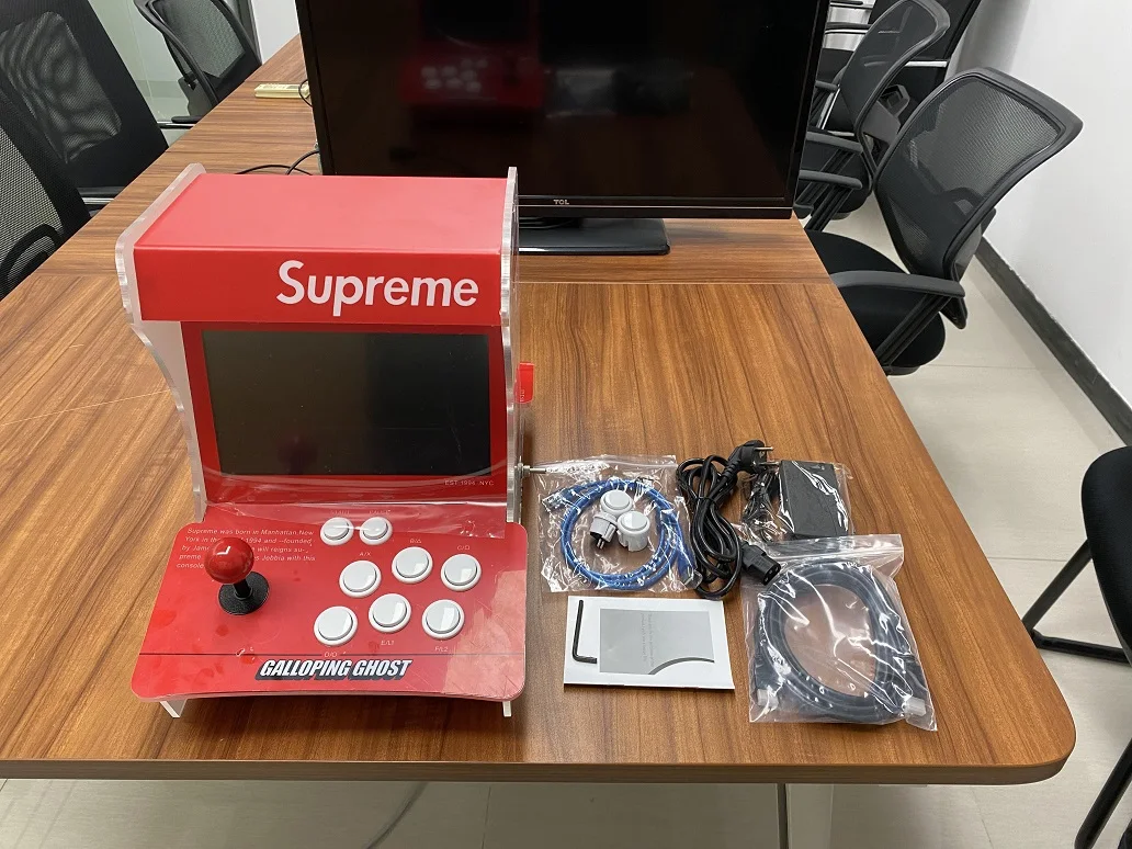 Мини-Игровой Автомат для аркадных игр Bartop | Игровая консоль 2 игроков 4188 в 1 Пандора 9S Классическая Ретро аркадная приставка с Wi-Fi