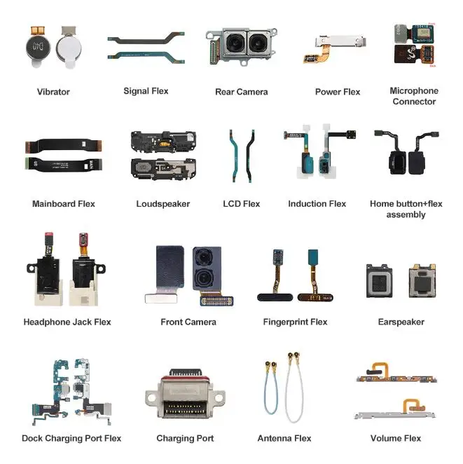  Mobile Phone Spare Parts and Accessories for iPhone Samsung Huawei Xiaomi Motorola Rear