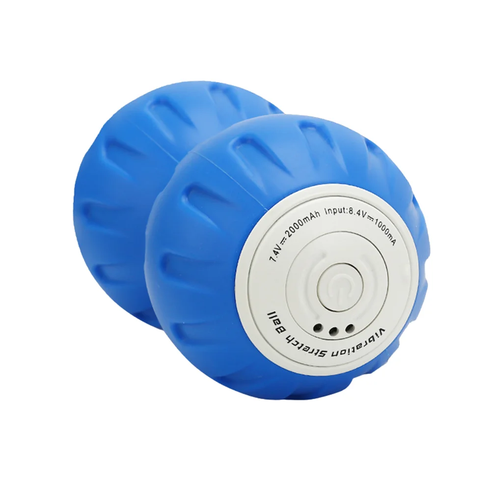 Customize Hand electric indoor vibrating silicone rubber peanut lacrosse massage roller ball set