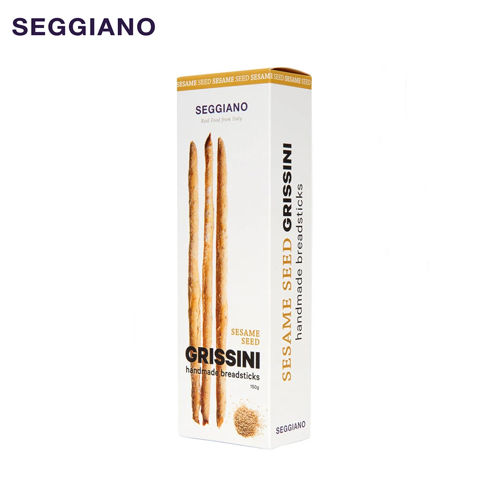 Wholesale Italian Best Quality Factory Price Seggiano Sesame Grissini 150g