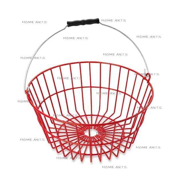 Round Shape Green Color Egg Rack Customized Size Wrought Iron Kitchen Hanging Egg Basket At Cheapest Price