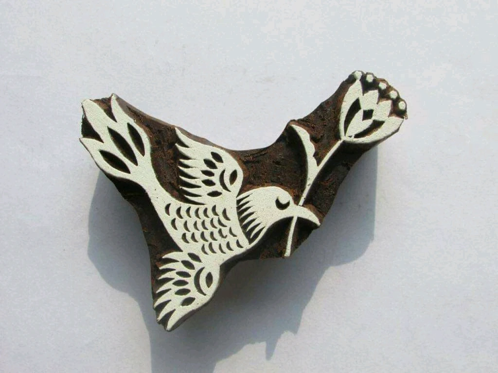 Old , Antique, Vintage Wooden Textile Printing Blocks Obtained From Old Textile Printing Units Suitable for Printing and Decor
