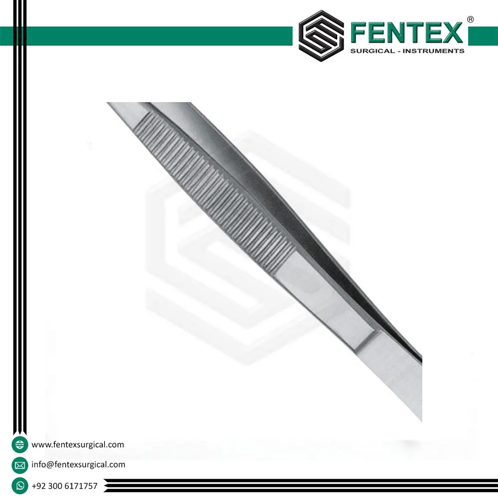 Stainless Steel Tissue Forceps 1x2 Teeth Dressing Forceps Tissue Forceps / Surgical Instruments