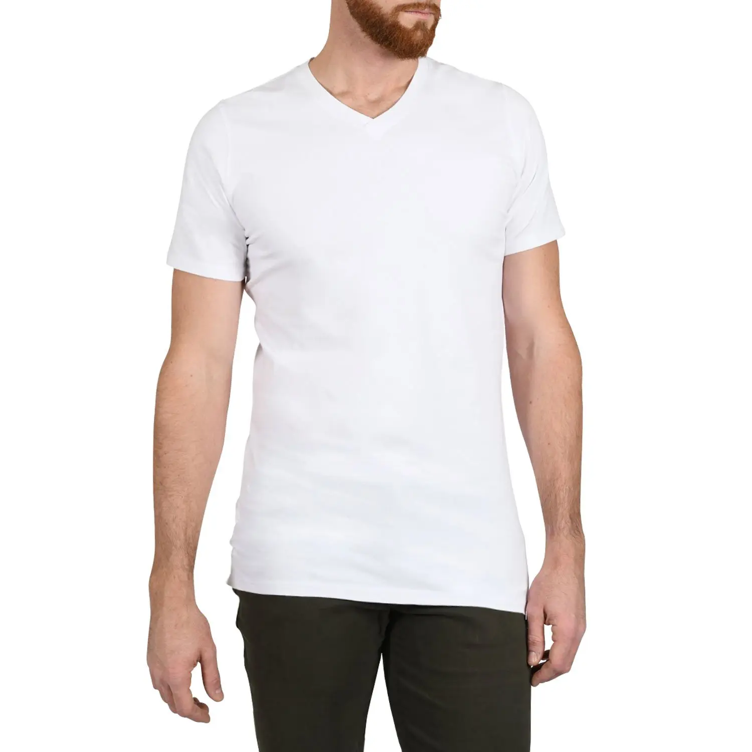 V-Neck New Arrival Short Sleeve High Quality Custom Design Export Oriented T Shirt For Men From Bangladesh